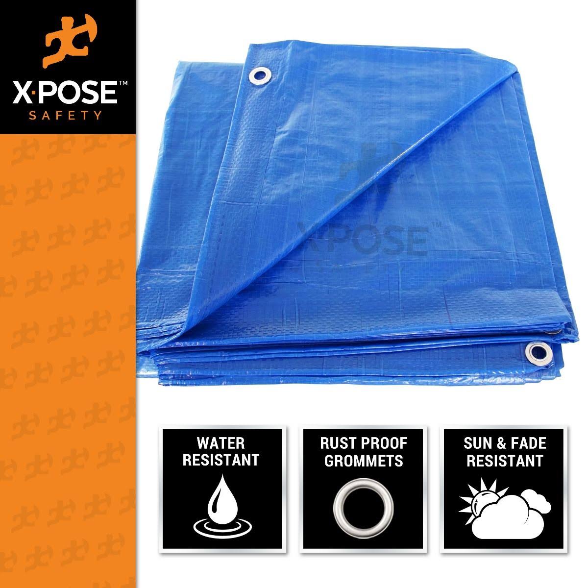 Blue Poly Tarps 10 x 15 Case of 14 C321
