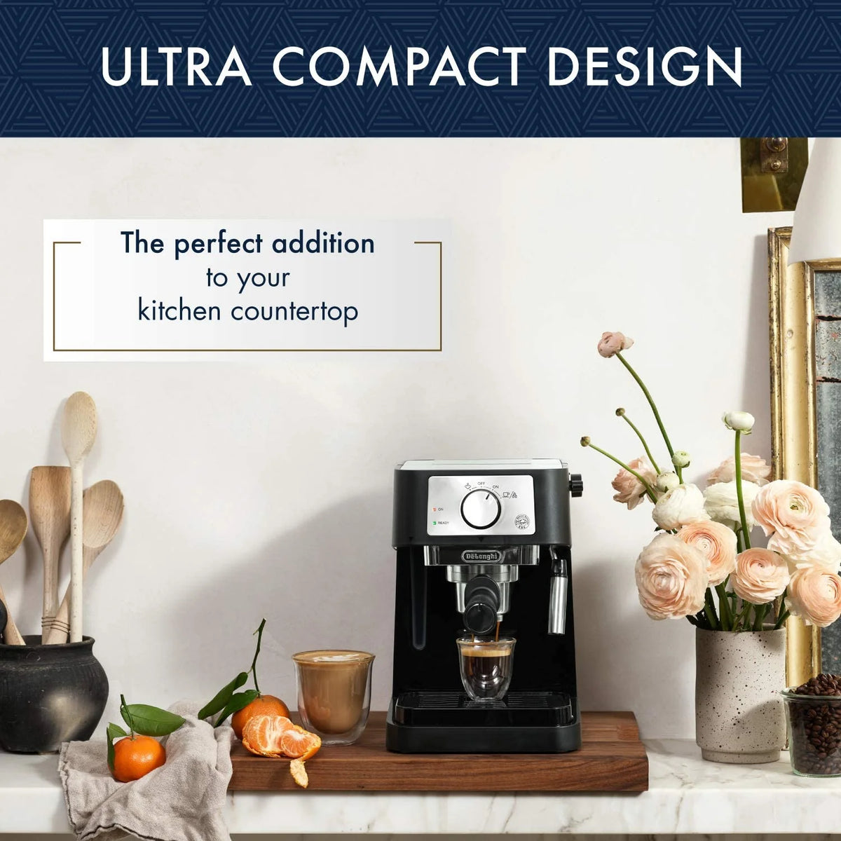 Espresso Maker 15 bar pump 1100W black E475517