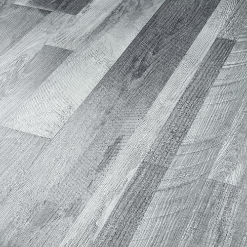 Grey Peel and Stick Floor Tile 18-Pack 6x36 Vinyl Planks D272642
