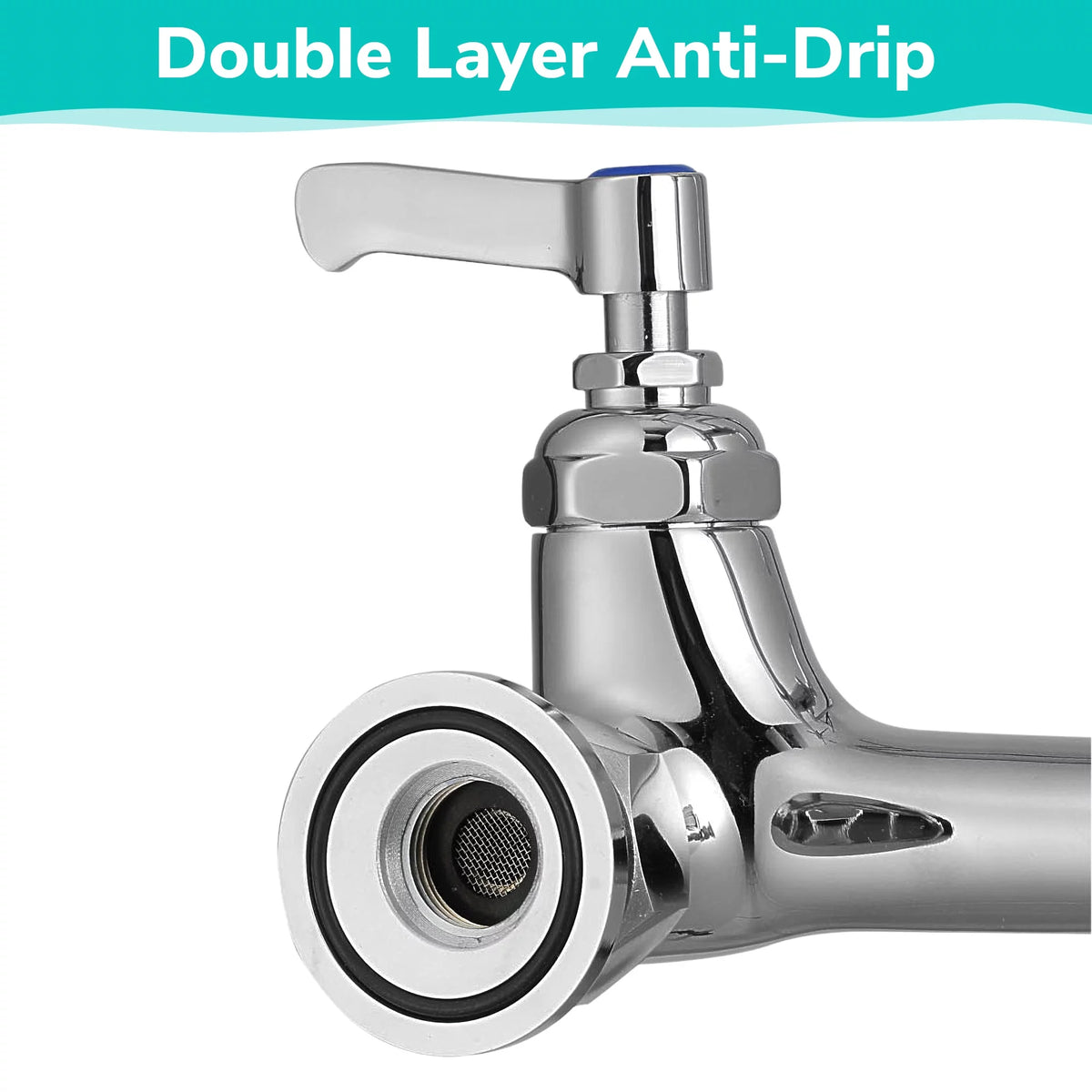 Pull Down Commercial Kitchen Faucet with 12" Add-On Faucet Kit X874
