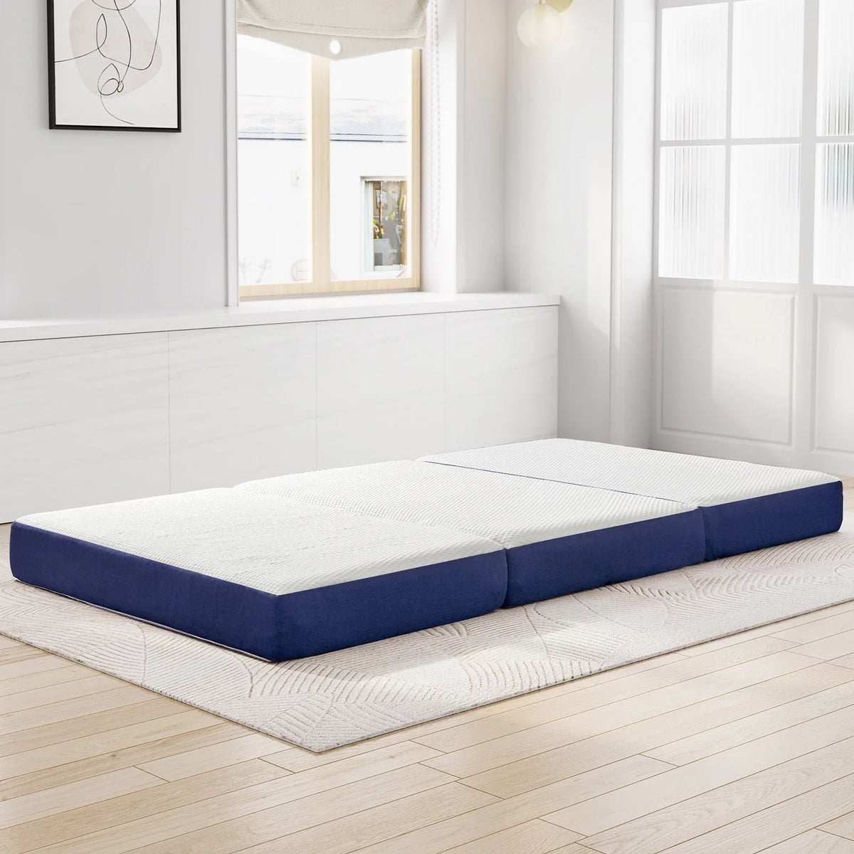 Full Size Trifold Folding Memory Foam Mattress U336429